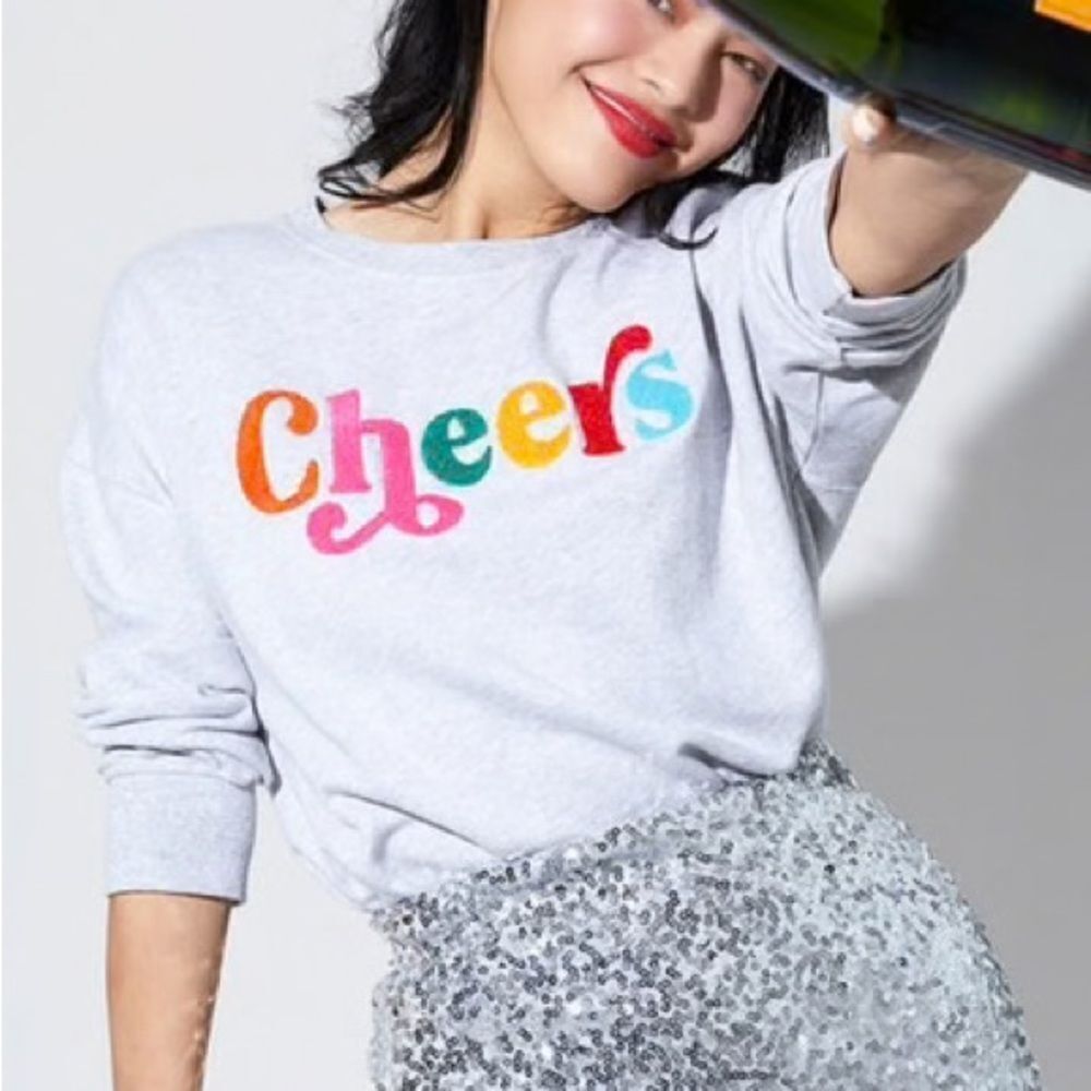 Shiraleah Gray “Cheers” Sweatshirt